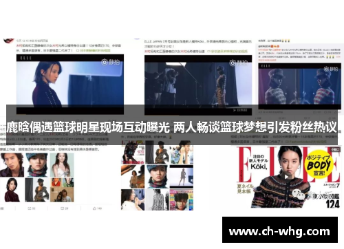 鹿晗偶遇篮球明星现场互动曝光 两人畅谈篮球梦想引发粉丝热议